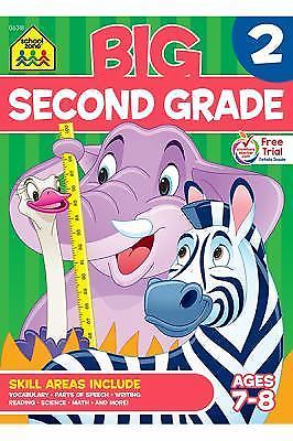 New~ School Zone – Big Second Grade Workbook paperback Ages 7-8