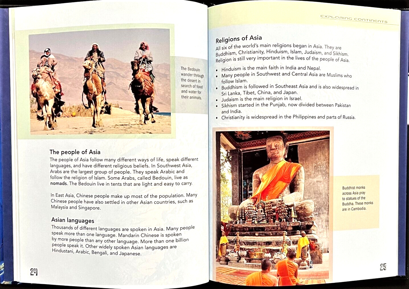 3rd & Up – EXPLORING CONTINENTS – 4 books – Africa, Antarctica, Asia, Australia