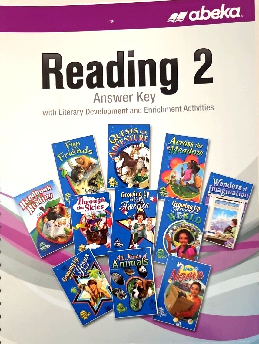 Abeka Reading 2 Answer Key Homeschool Curriculum 2nd Grade Teacher Book