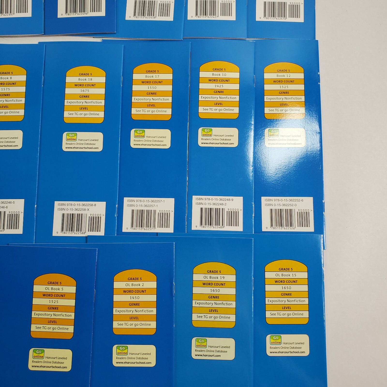 Lot of 17 Harcourt Science Grade 5 Leveled Readers On-Level Homeschool PB