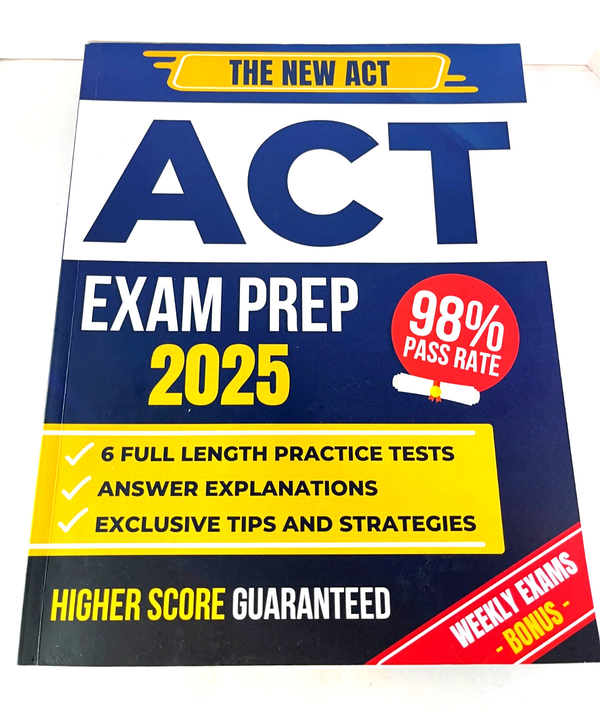 ACT Exam Prep 2025 – 6 Full Length Practice Tests – Higher Score Guaranteed