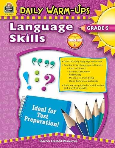 Daily Warm-Ups: Language – Paperback, by Teacher Created Resources – Very Good