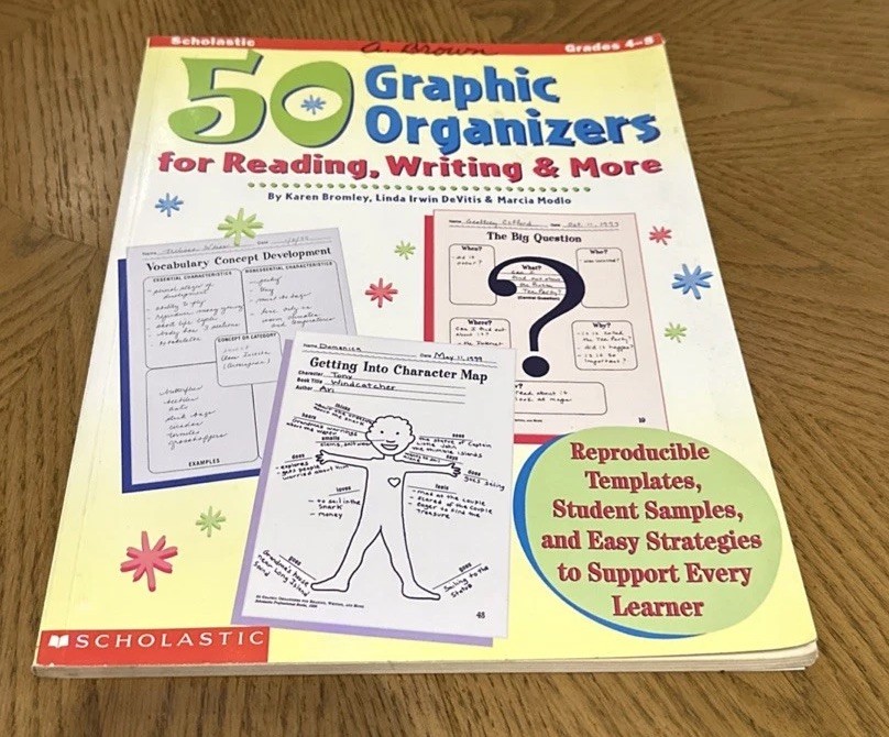 50 Graphic Organizers for Reading, Writing & MoreScholastic Teacher Resource Vtg