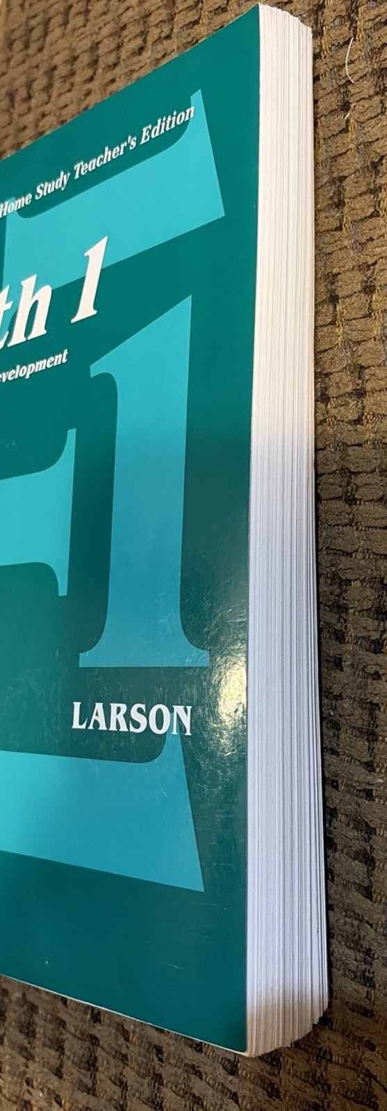 Saxon Math 1 Home Study Teacher’s Edition