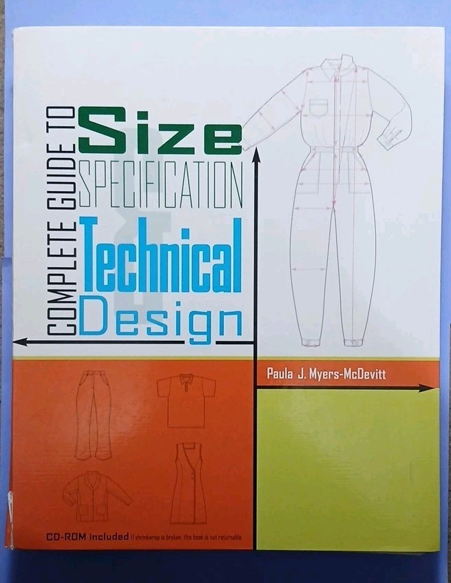 Complete Guide to Size Specification and Technical Design – hardcover Myers-…