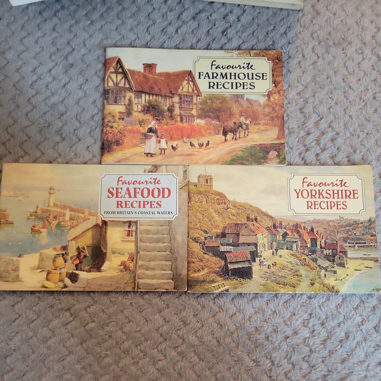 Favourite Series Recipes Joblot Bundle of 3 Books Seafood, Yorkshire & Farmhouse