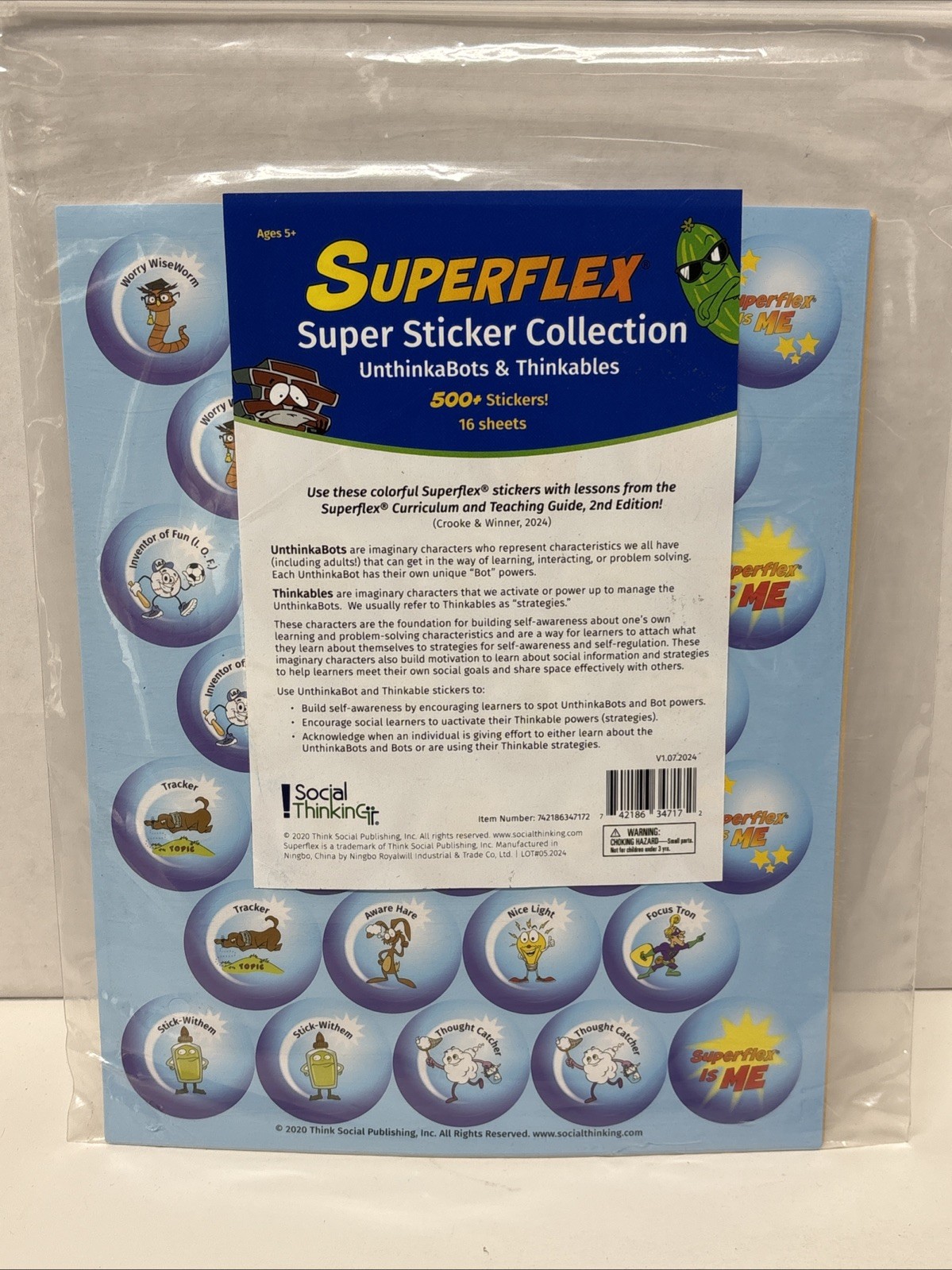 Superflex Super Sticker Collection: Thinkables & UnthinkaBots 500+ Stickers