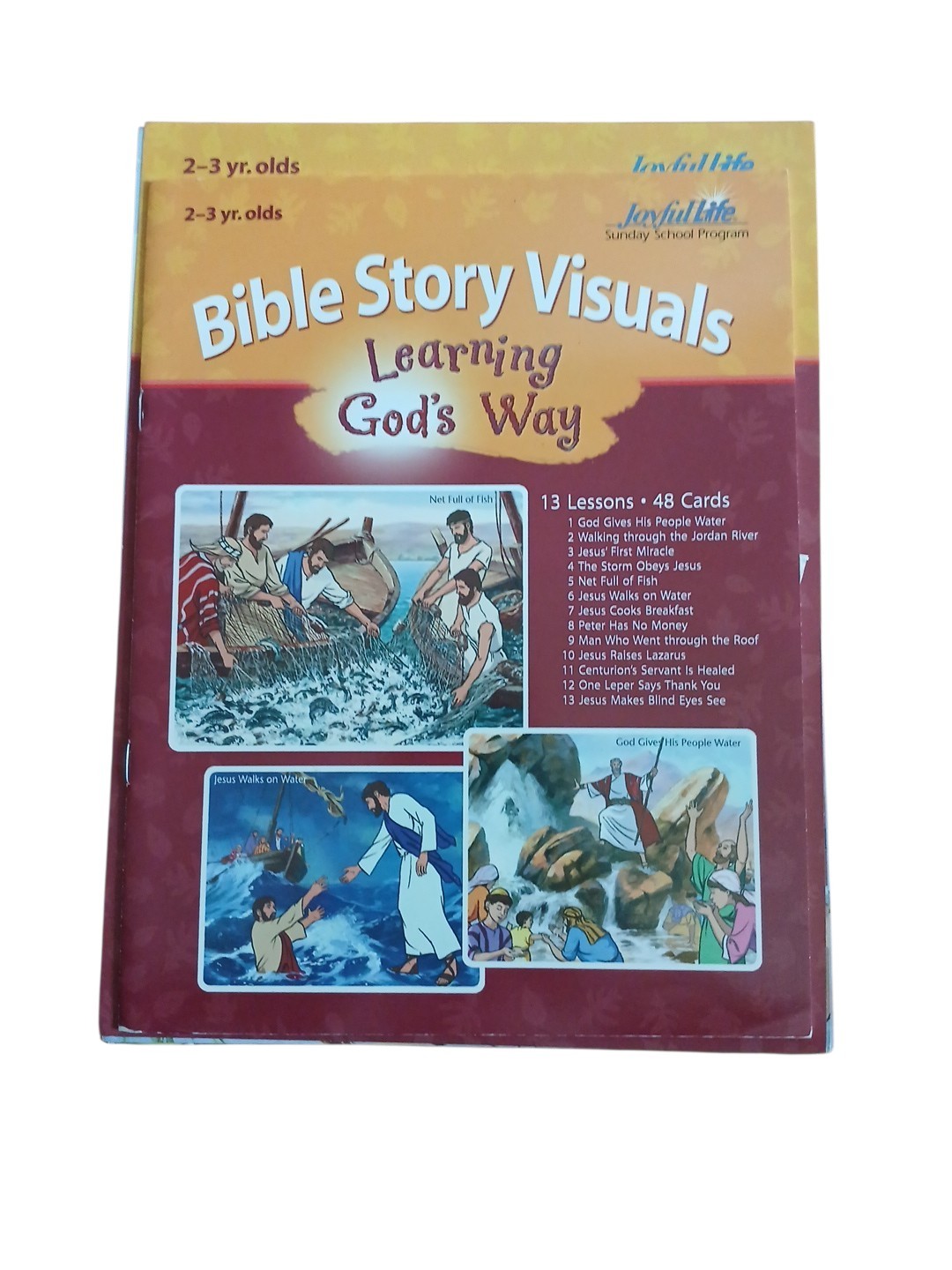 Abeka Joyful Life Flash A Learning God’s Way 48 Cards Bible Story Visuals