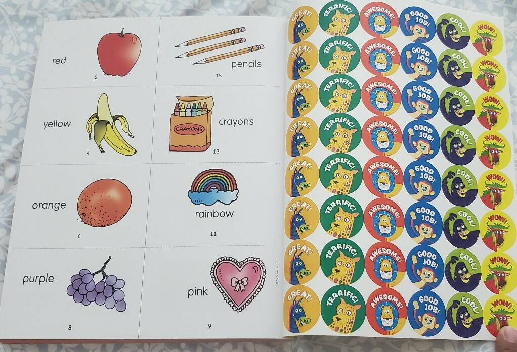 Scholastic – Kindergarten Workbook with Motivational Stickers
