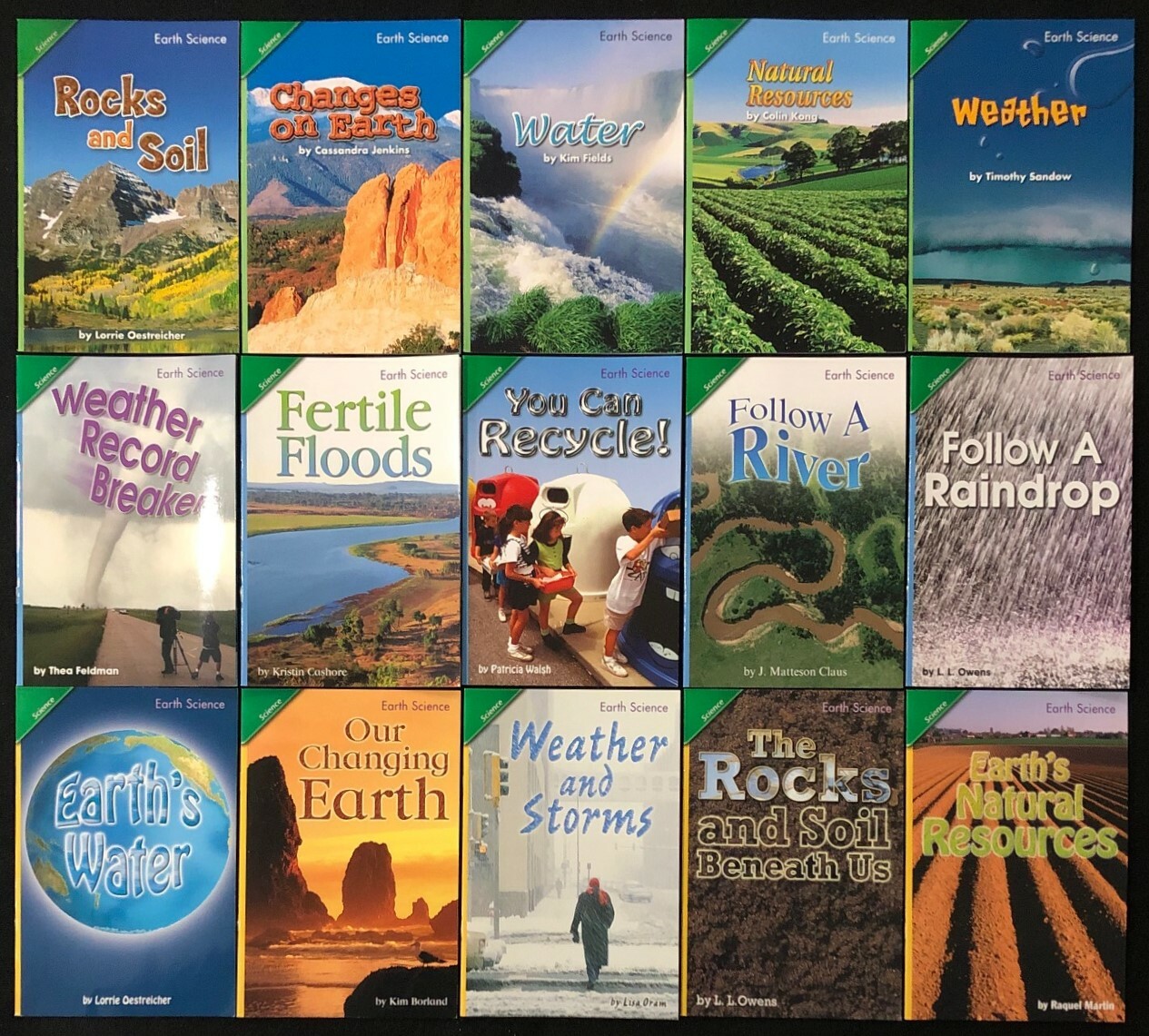 3rd Grade EARTH SCIENCE Curriculum Readers (15 books) Teachers/Homeschool/Tutor
