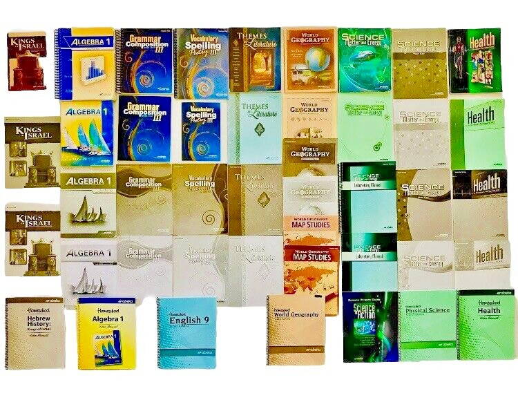 Abeka 9th Grade 9 Lot 44 Complete Set Student Kit & Teacher Keys Curriculum