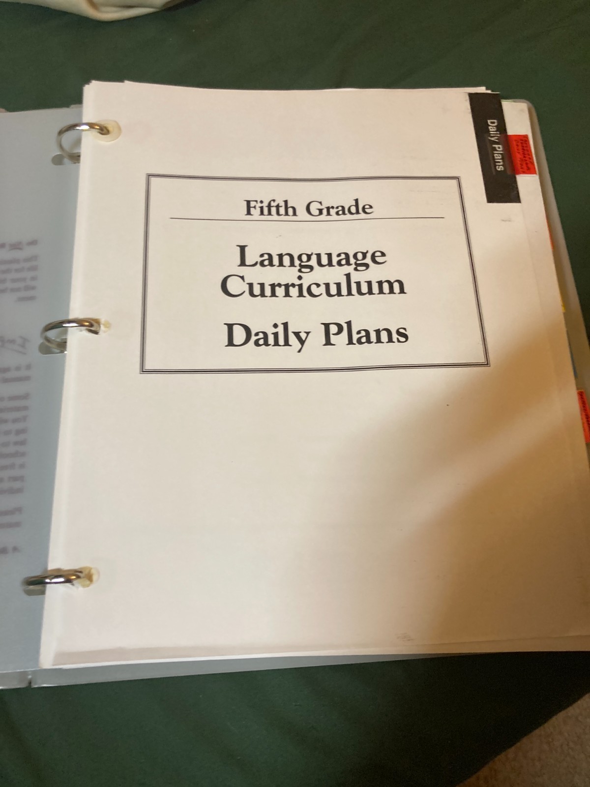 Abeka Language Arts 5 Curriculum Lesson Plans (1991) used