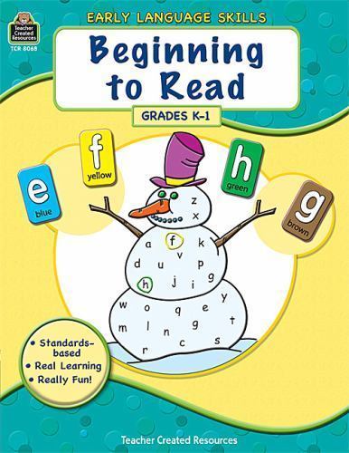 BEGINNING TO READ: GRADES K-1 (EARLY LANGUAGE SKILLS) By Teacher Created VG