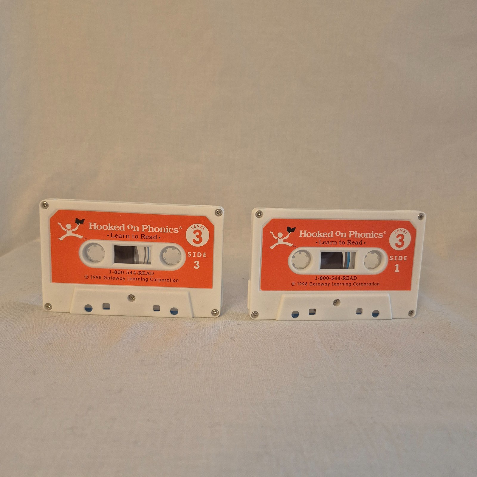 Hooked on Phonics Level 3 Set 1998 – Sealed Books, Unsealed Tapes & Box