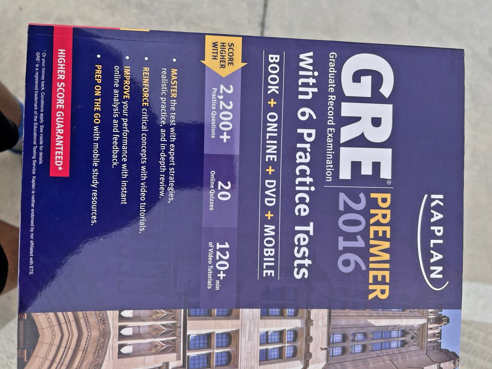 Kaplan GRE 3 book set 2016