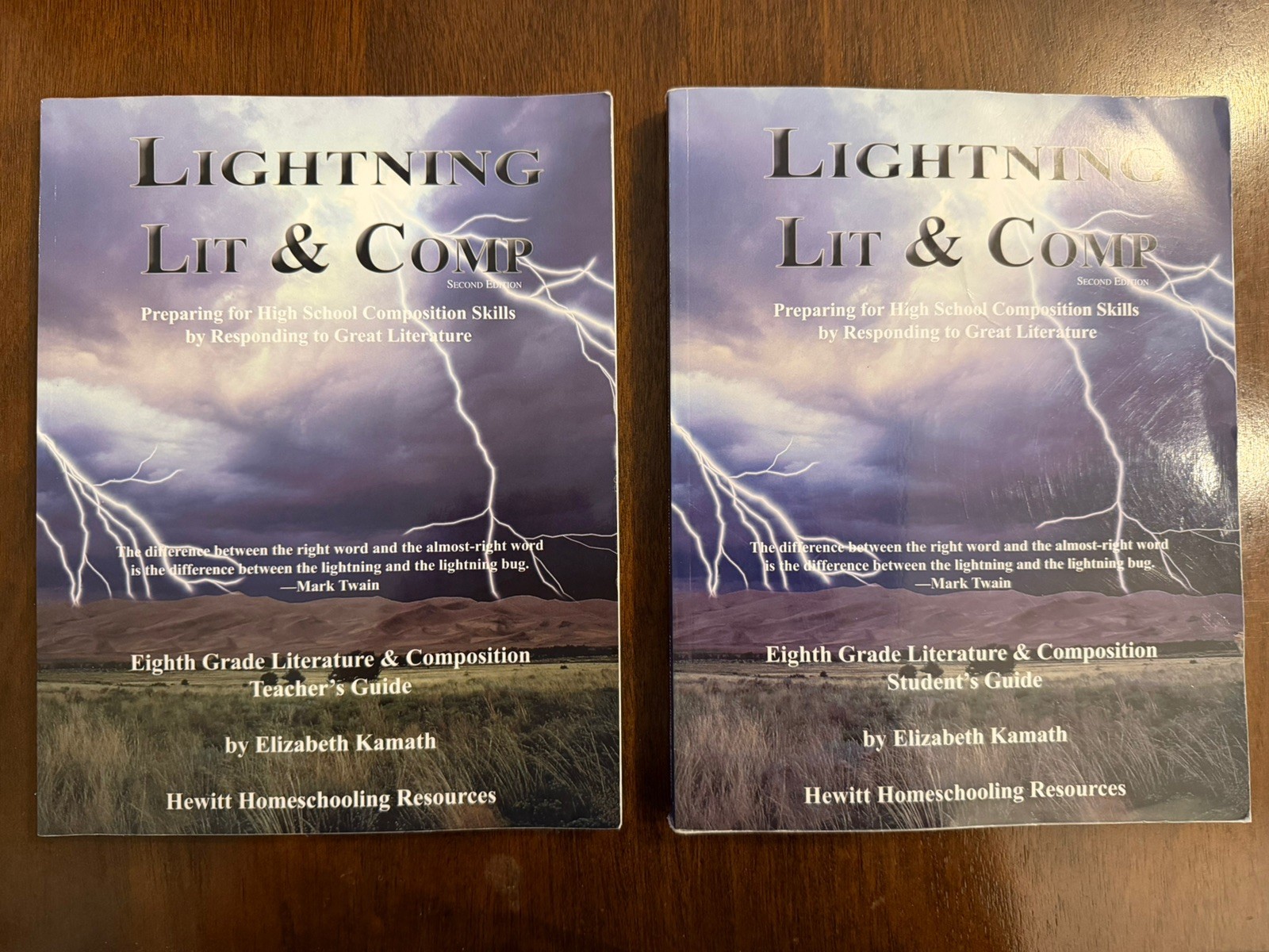 LIGHTNING LIT & COMP American Lit Teacher & Student Guide Kamath Homeschool