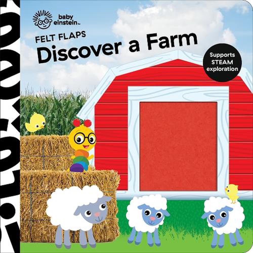 Baby Einstein: Discover a Farm Felt Flaps by PI Kids (English) Board Book Book