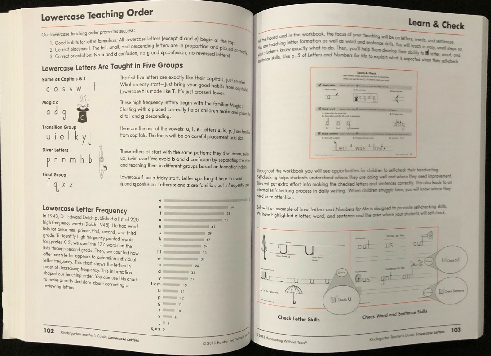 Kindergarten – HANDWRITING WITHOUT TEARS – Teacher’s Guide