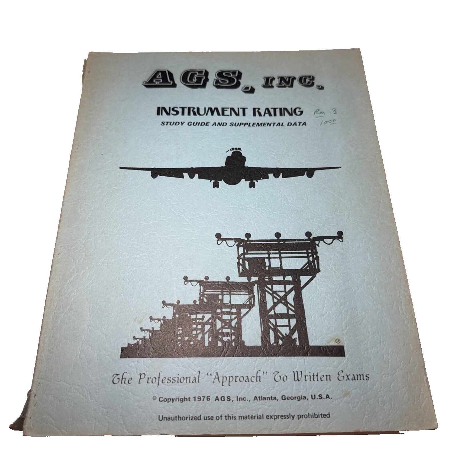 Vintage 1976 AGS Pilot’s Instrument Rating Course Manual Book Study Guide