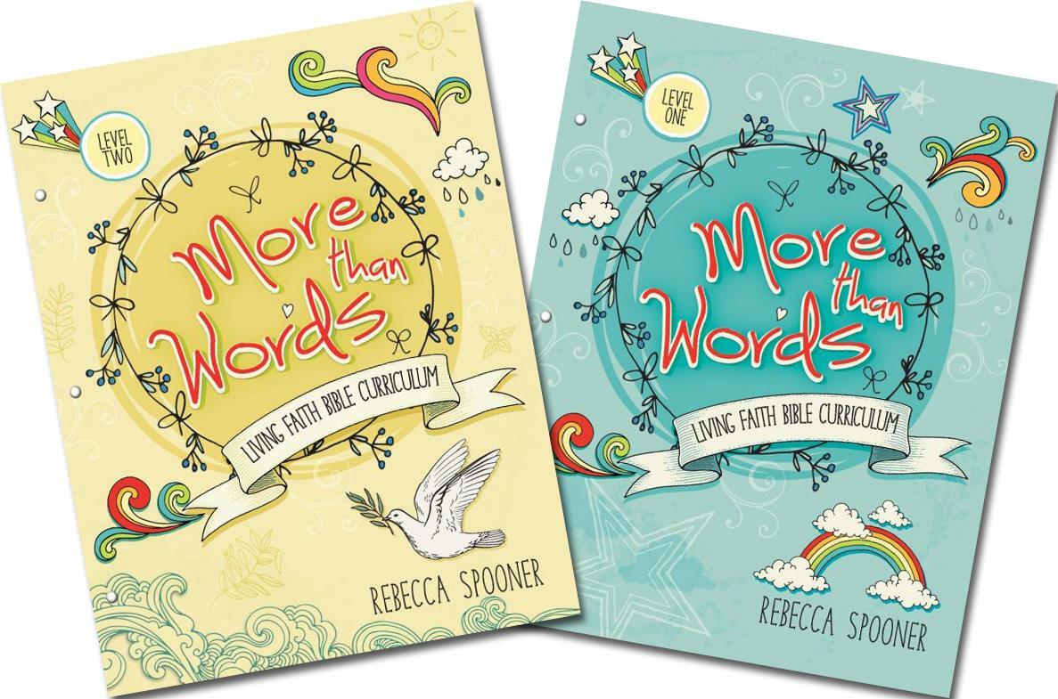 New Master Books MORE THAN WORDS Level 1 & 2 SET Living Faith Bible Curriculum