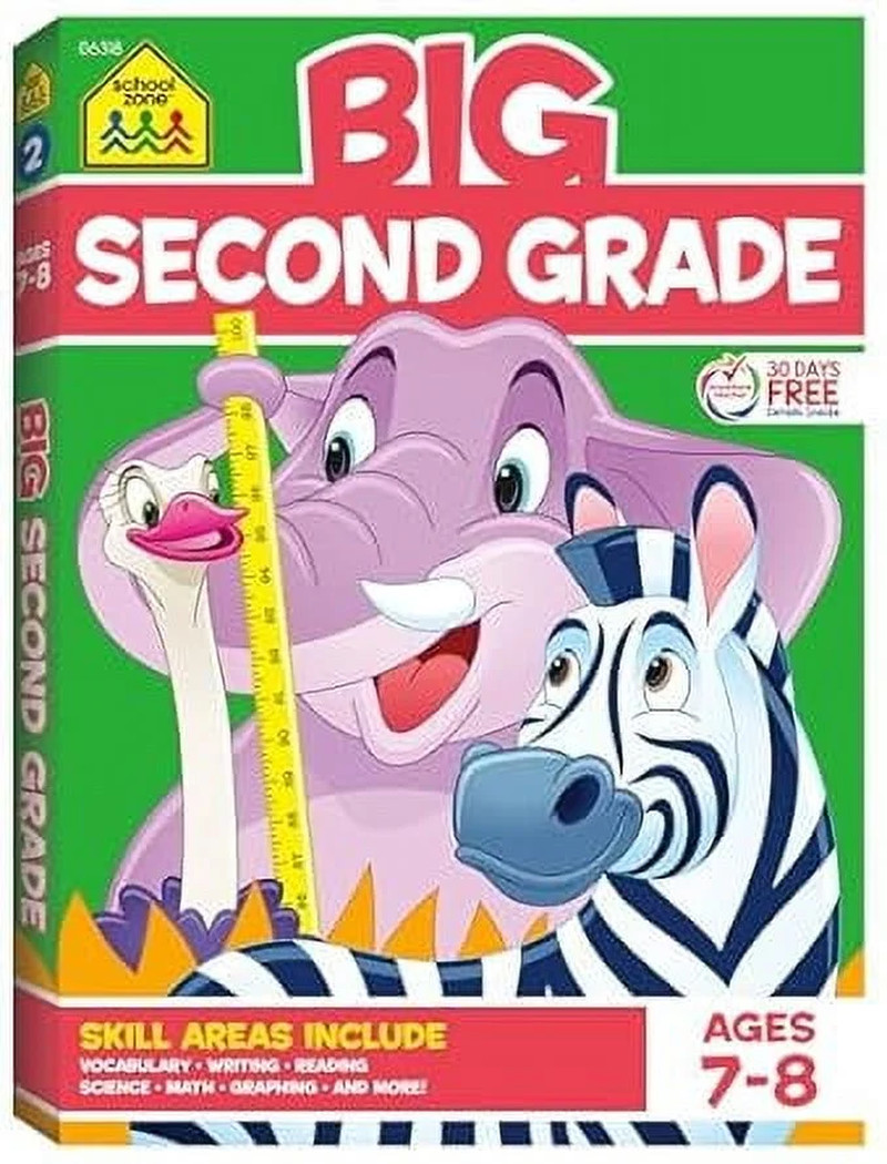 School Zone Big Second Grade Workbook (Workbook) (Paperback)