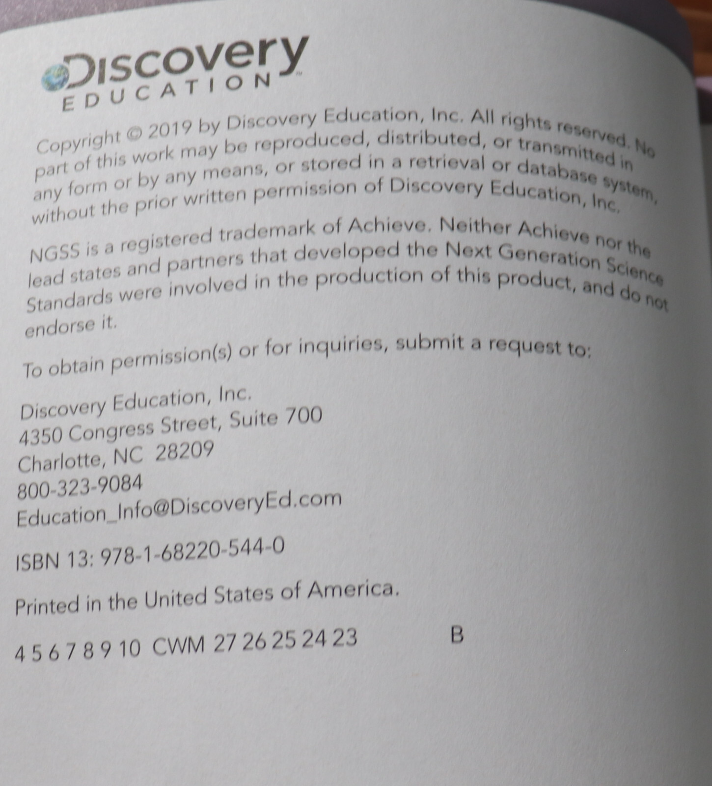 Discovery Education Science Techbook Grade 3 Student Edition California Unit 4