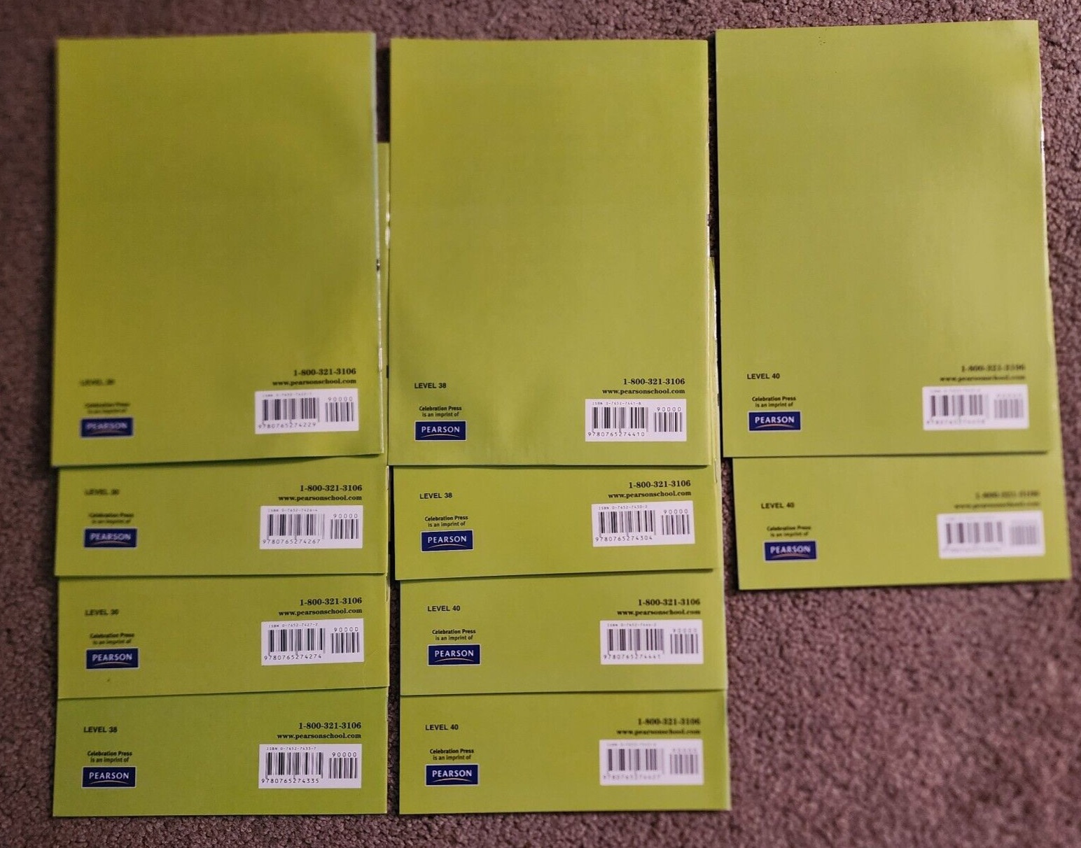 Pearson DRA2 Developmental Reading Assessment Grade 4 -5 Level 38-40 Lot of 10