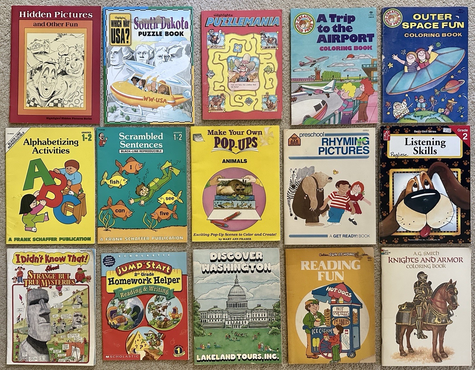 36 Educational Workbooks Activity Resource Books Primary Grades Vintage & Newer