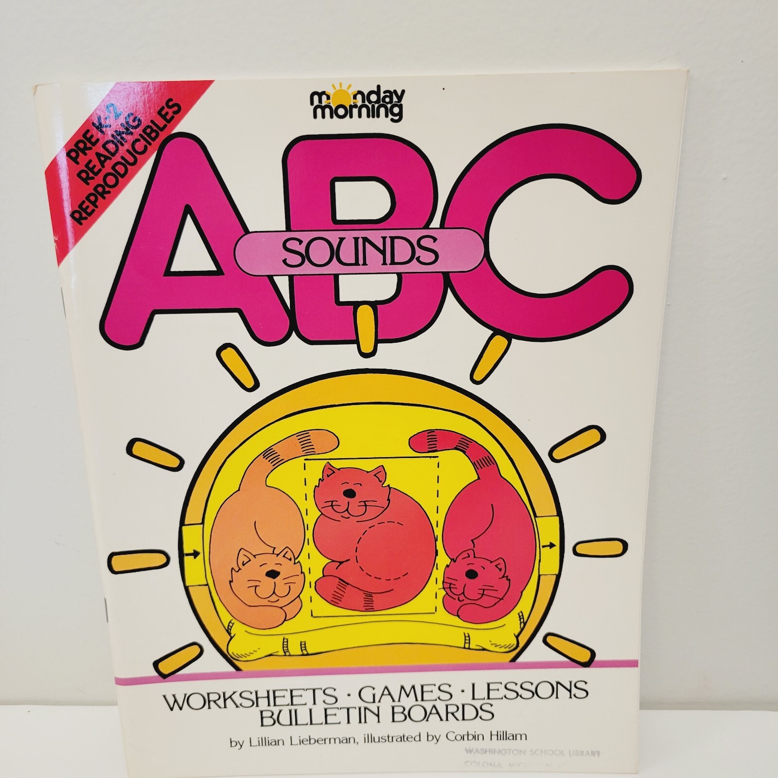 Vtg Monday Morning Pre K – 2 Reading ABC Sounds Reproducibles Book CLEAN