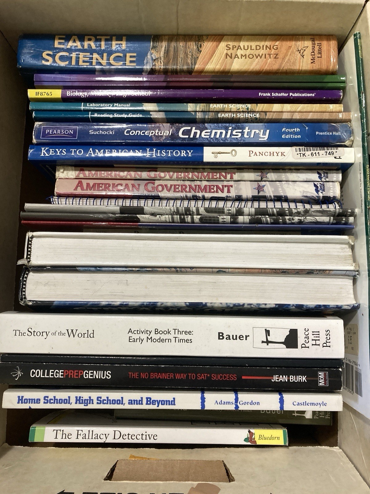 HUGE Lot Of Middle /High School Assorted Homeschool History Science Curriculum