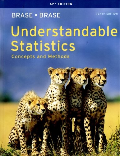TITLE: UNDERSTANDABLE STATISTICS-AP ED. By Brase Brase – Hardcover **Excellent**