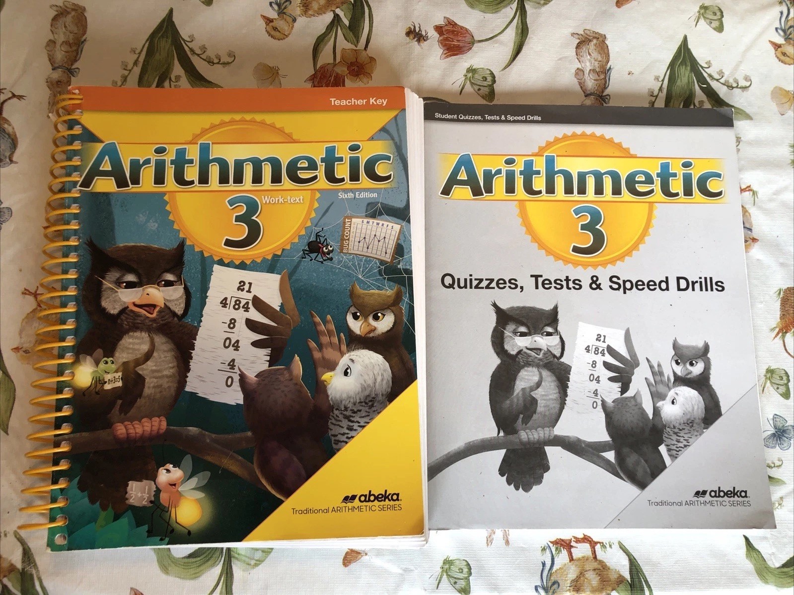 2 Abeka Grade 3 Arithmetic, 6th Ed. Teacher Key Work-text, Student Quizzes Tests