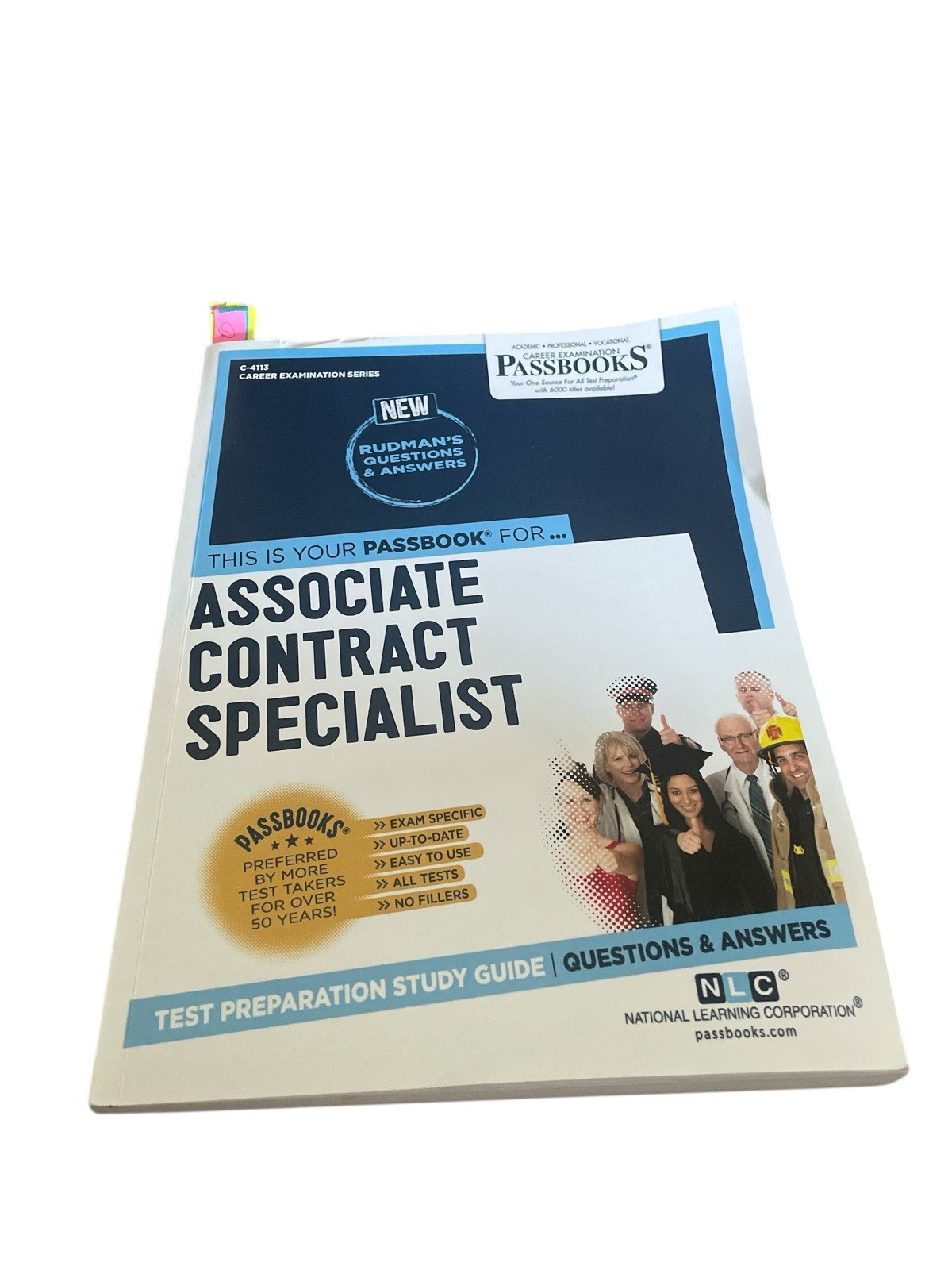 Passbooks NLC Associate Contract Specialist Study Guide 2022 Rudman Q&A