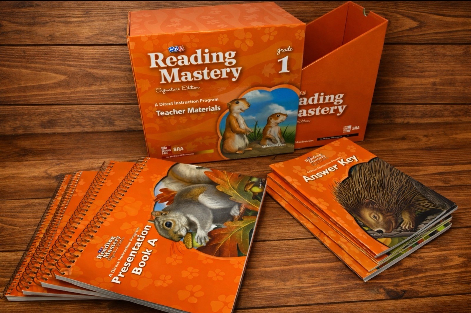 SRA Reading Mastery Signature Edition, Teacher Materials, Grade 1 Set – COMPLETE