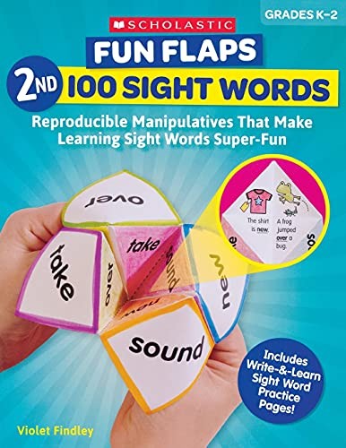 FUN FLAPS: 2ND 100 SIGHT WORDS: FOLDABLE MANIPULATIVES By Violet Findley **NEW**