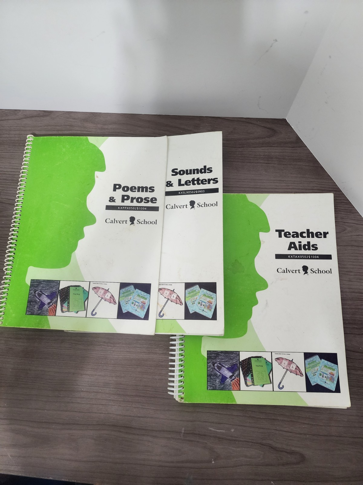 🕮 A88~Calvert School Teacher Aids, Sounds & Letters, Poems & Prose Spiral Bound