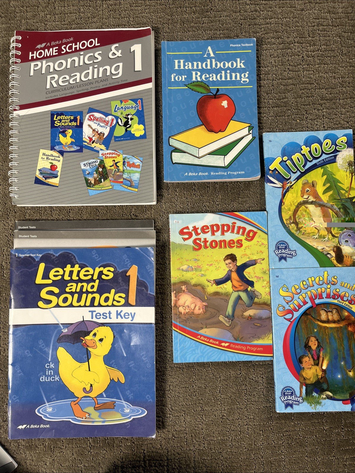 Abeka Homeschool Phonics & Reading Grade 1 Readers Student Tests, Lesssons Plans