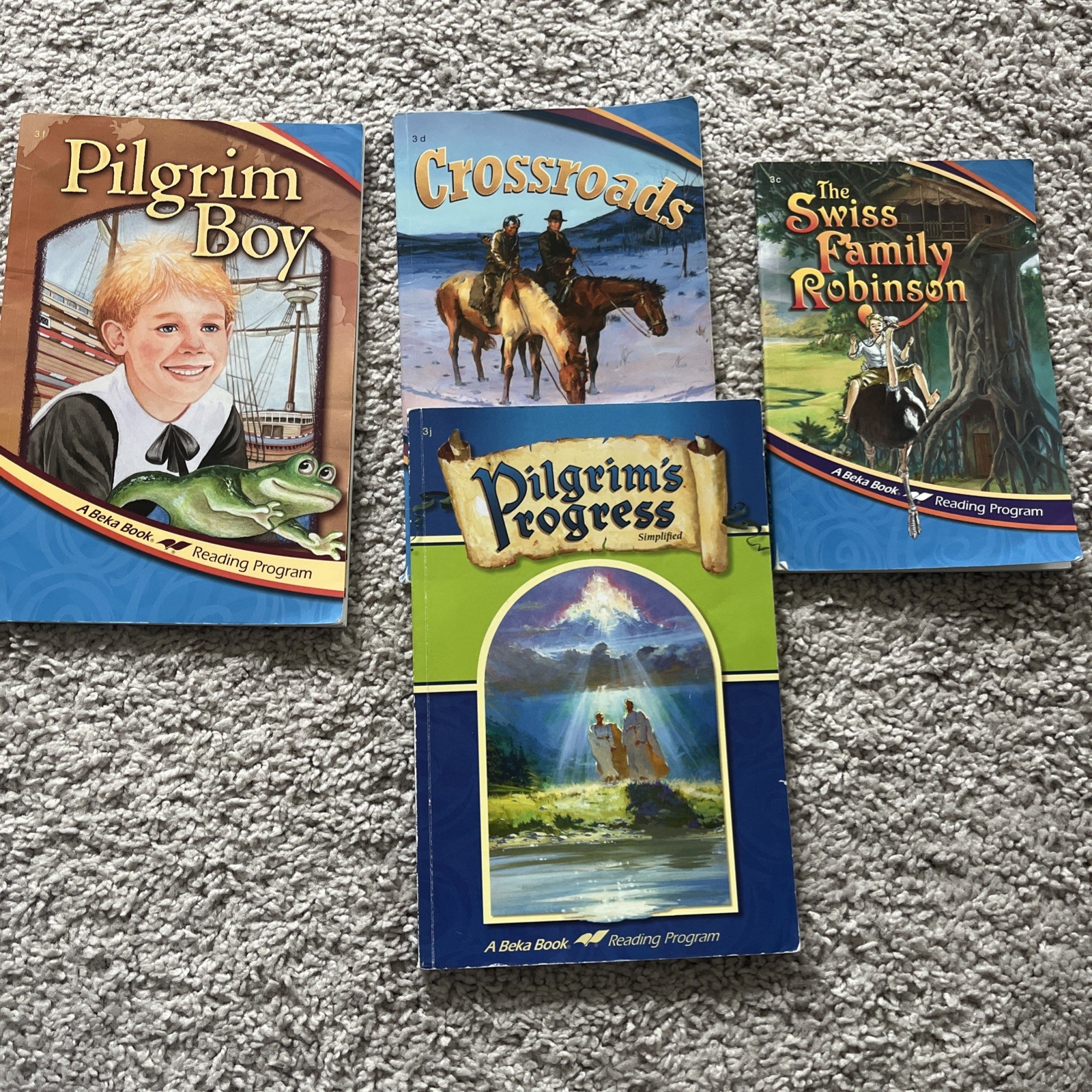 Abeka 3rd grade readers older edition lot of 4