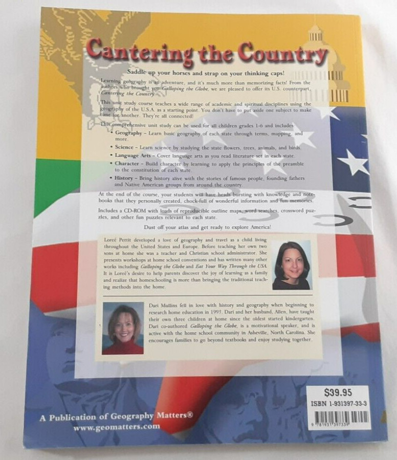 Homeschool Galloping The Globe Cantering The Country Geography Unit Studies Lot