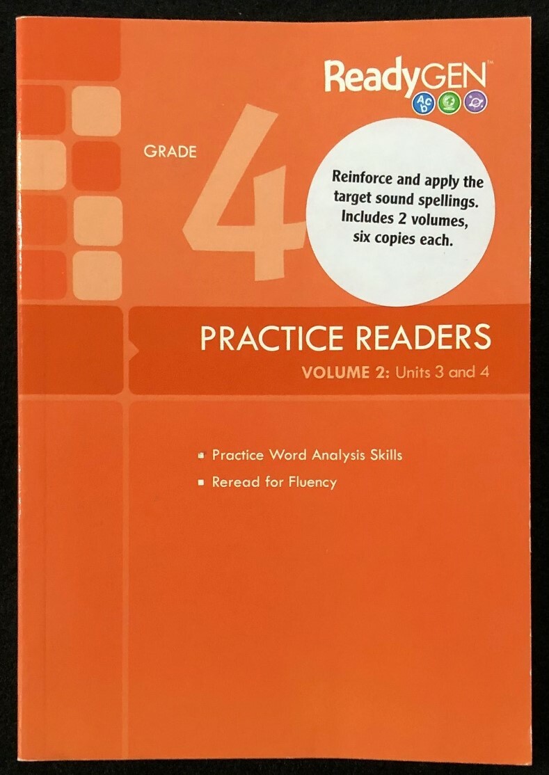 4th – ReadyGEN PRACTICE READERS (Vol. 2) Units 3 & 4 (2014, Pearson)