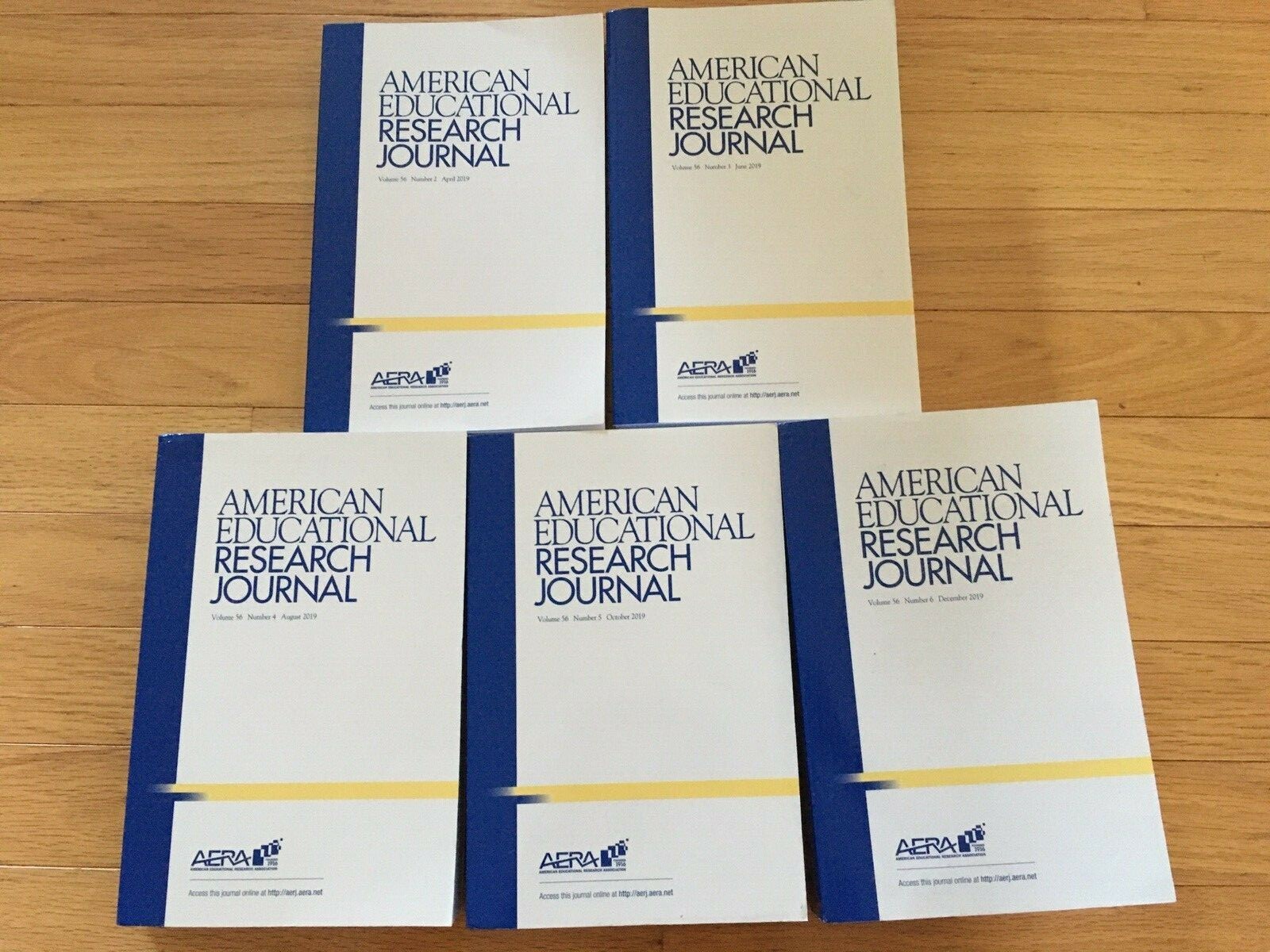 American Educational Research Journal AERA lot of 5 journals, 2019 editions