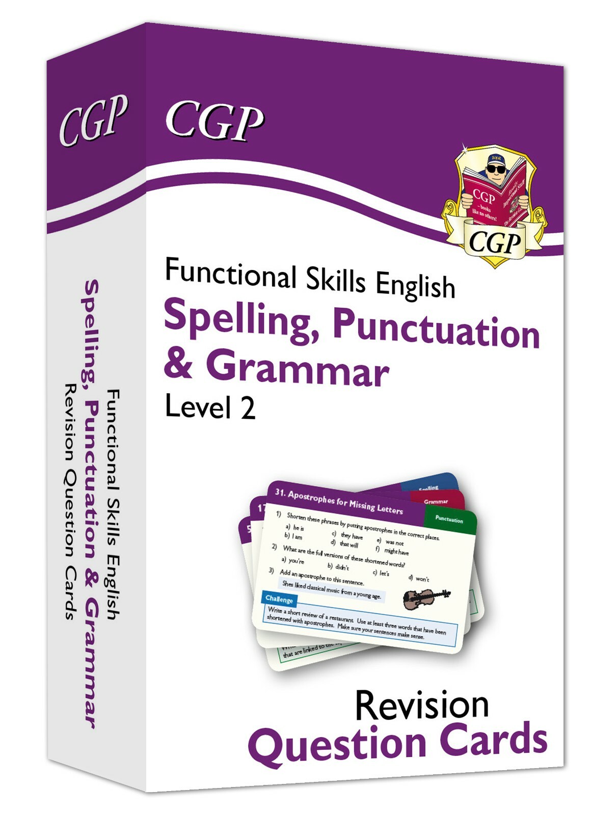 Functional Skills English Revision Cards Spelling Punctuation & Grammar Level 2