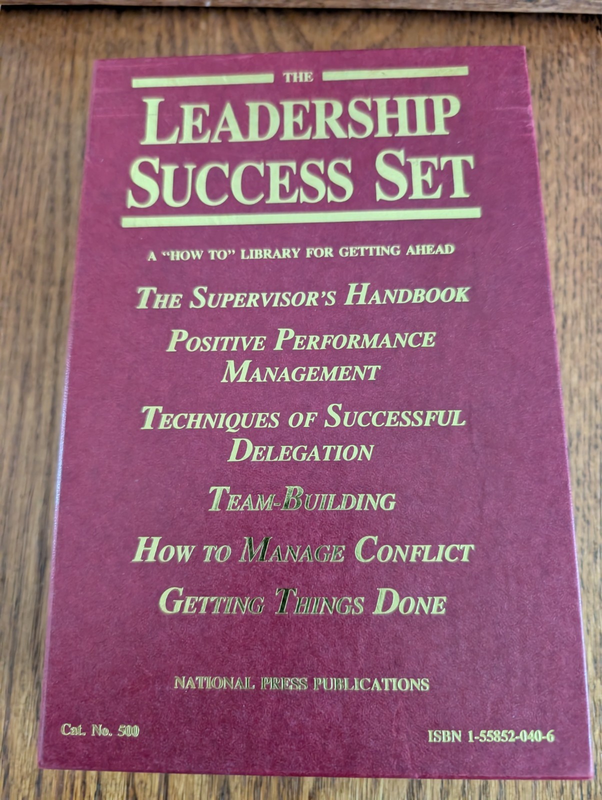 THE LEADERSHIP SUCCESS SET National Press Publications 6 Books Boxed Set