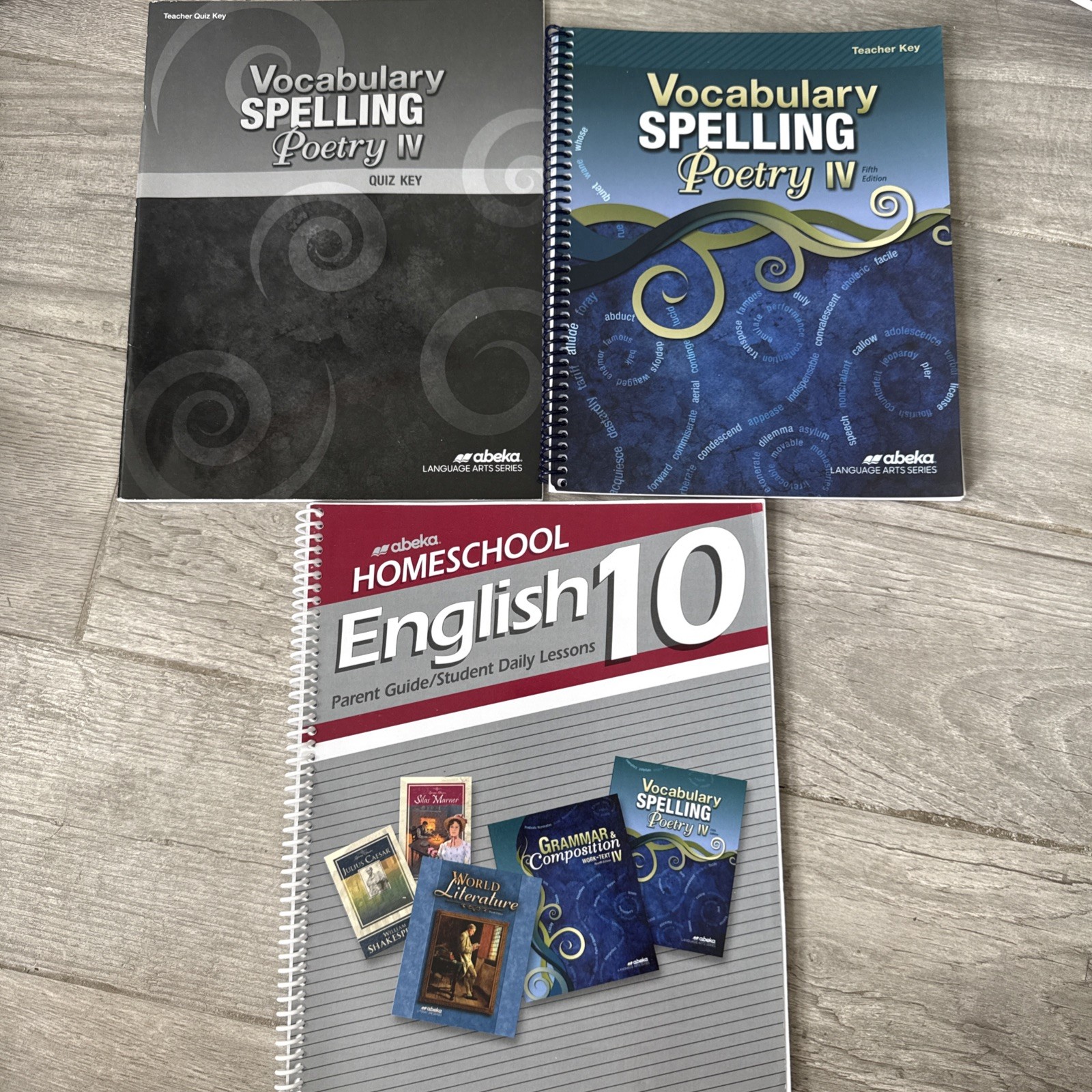 Abeka English 10 Teacher Lessons And Quiz Key Set 5th Edition