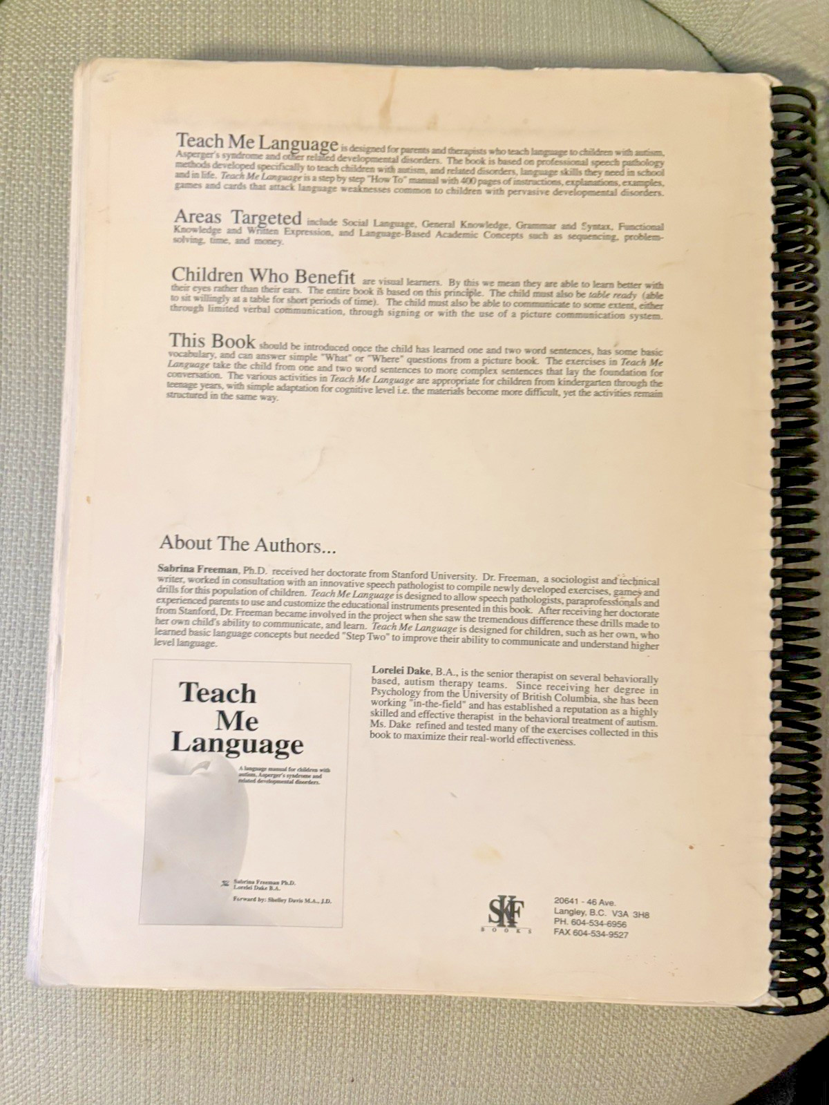 Teach Me Language Program Social Skills ASD Speech Pathology Freeman & Drake