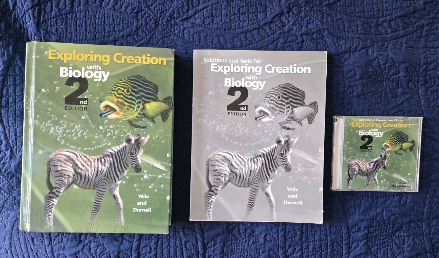 Apologia Exploring Creation Biology 2nd ed. set Textbook CD Solution & Test