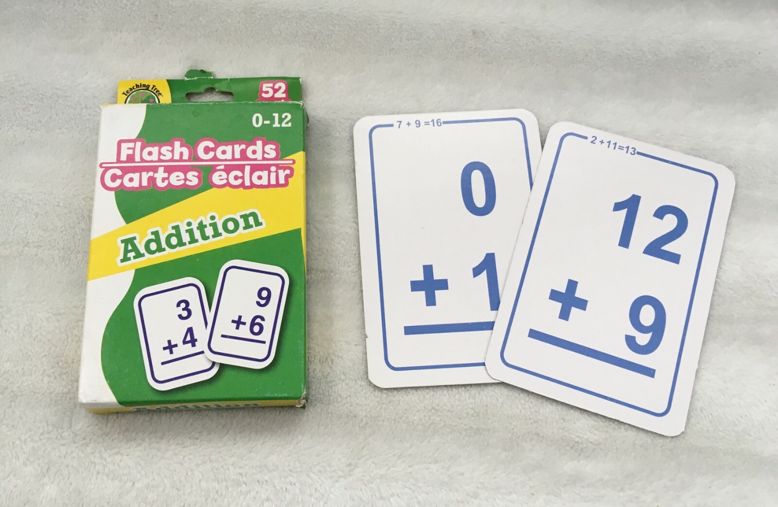 TEACHING TREE FLASH CARDS DIVISION & ADDITION / 52 CARDS IN EACH