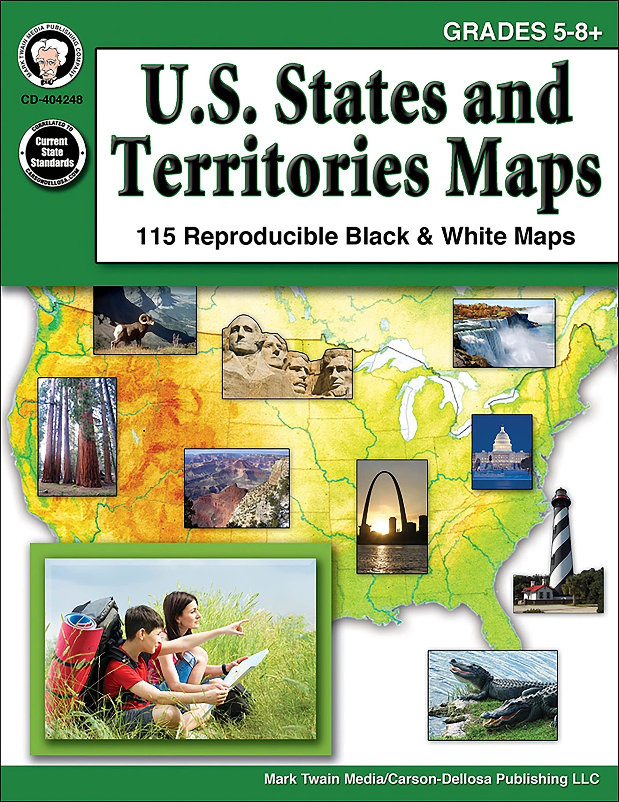 Mark Twain US States and Territories Workbook