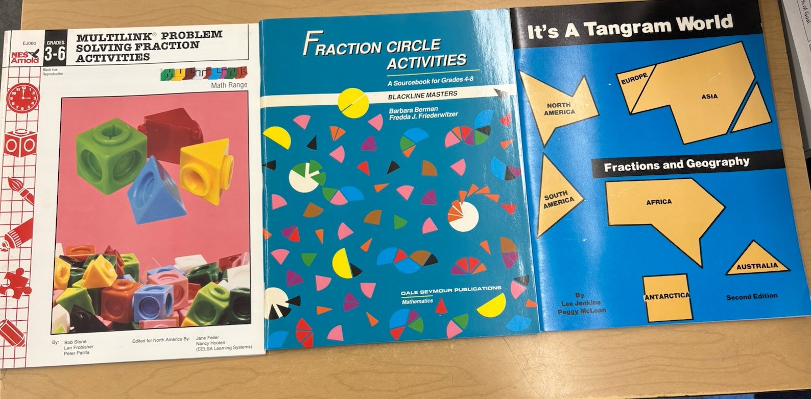 Lot Of 3 Fraction Activity Books For Grades 3-6