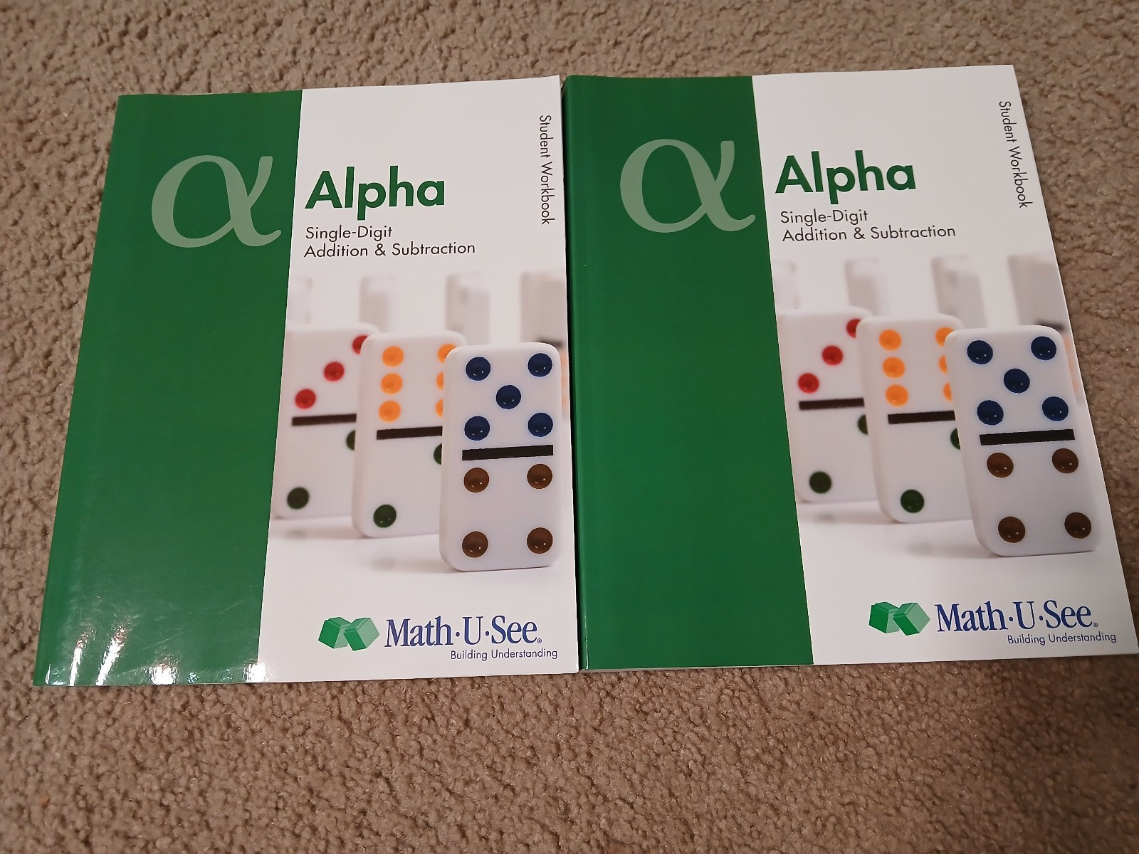 Math-U-See Alpha Bundle: Instruction Manual, 2 Student Workbooks & 2 Tests
